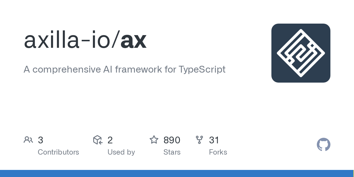 Axilla - an AI framework for TypeScript
