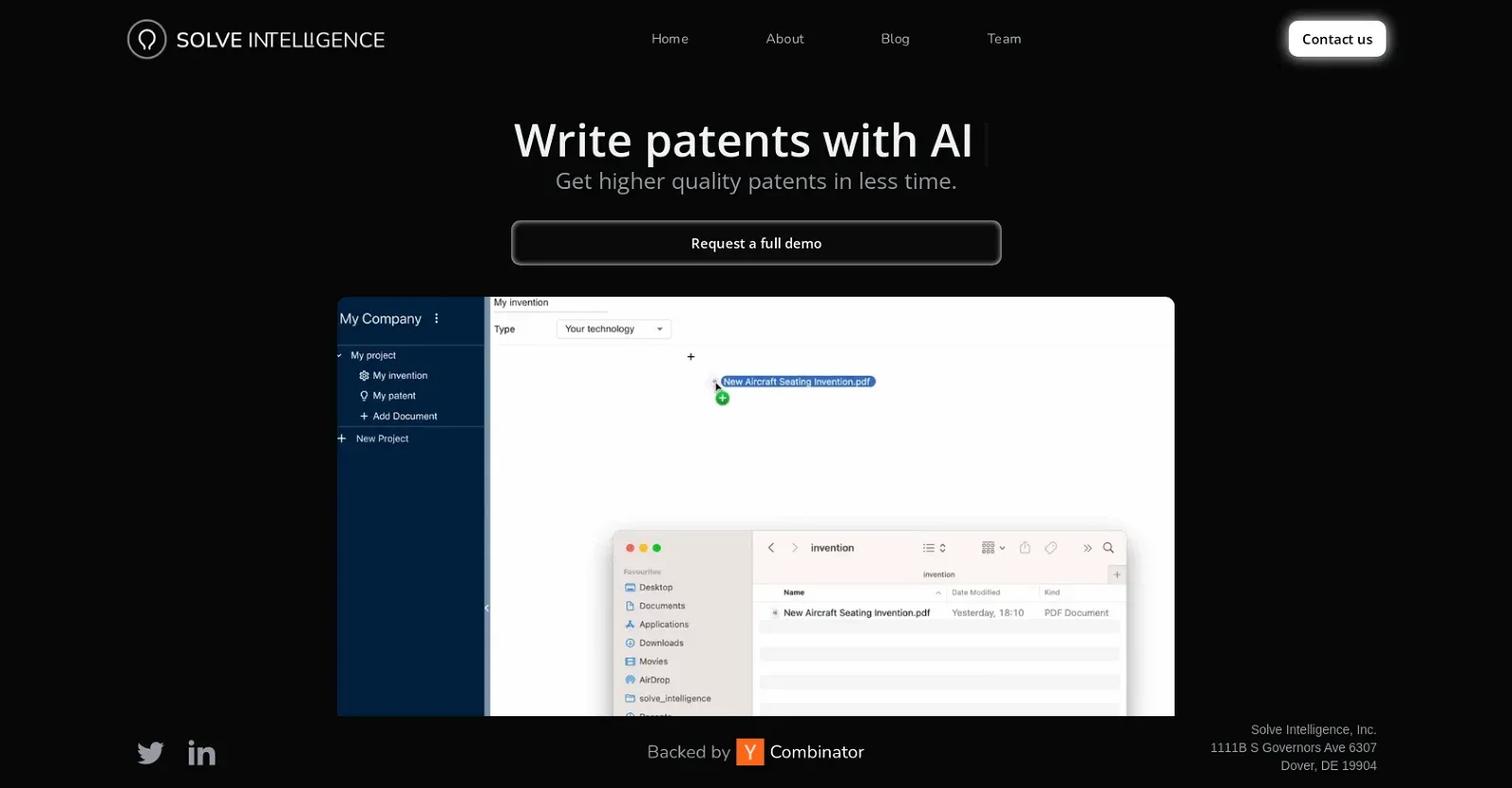 Solve Intelligence - Write patents with AI